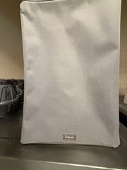Thirty-One * Your Way Rectangle Storage Bin * Light Grey Crosshatch * With LID *