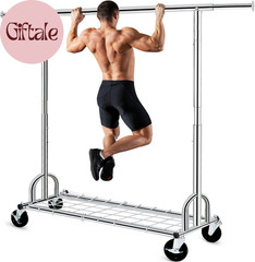 Clothing Garment Rack Capacity 525LBS Clothing Racks on Wheels Rolling Clothes R