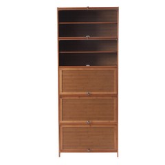 10-Tier Bamboo Shoe Rack Cabinet Organizer Wooden Shelf Stand Storage Book Shelf