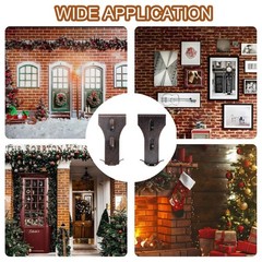 Brick Hook Clips 4Pcsfor Bricks 2.36-2.76in for Seasonal Everyday Wall Decor