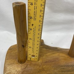 Rustic Live Edge Cedar Coat Hat Rack With Four 6 In Pegs 21.5in Long X6 In Tall
