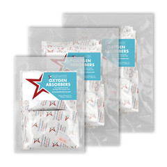 PackFreshUSA 1000cc Oxygen Absorber Packs Food-Grade Non-Toxic – 50 Pack