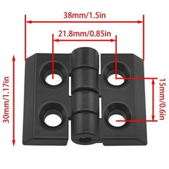 4 Sets Zinc Alloy Hinge Sets Black 2020 Aluminum Extrusion Hinges for 2020 Se…