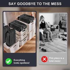 Shoe Bags for Travel, 4 Pack Extra Durable Travel Shoe Bags for Storage and Pack