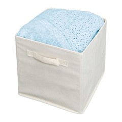 US 6pcs 11 inches High Quality Foldable Non-woven Fabrics Storage Boxes Beige