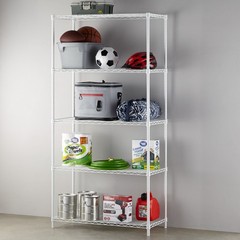 Hyper Tough 5-Tier Wire Storage Shelves, 36″ W x 16″ D x 72″ H, 1750 lb Load