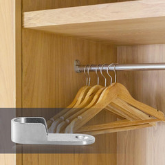 16 PCS Silver Oval Closet Rod End Supports Polished Chrome Finish Closet Rod …