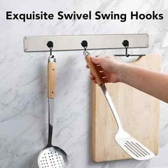ALLNAT Magnetic Hooks Heavy Duty Strong Neodymium Swivel Swing Kitchen Magnets