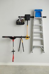 Fasttrack Garage Storage Utility Hooks 7 Piece Black All in One Rail Hook Kit &