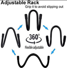 Pmsanzay Flexible over the Seat Hard Hat Rack Holder Hard Hat Accessory for Vehi