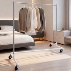 Heavy Duty Garment Rack Rolling Clothes Rack Collapsible Clothing Rack On Wheels