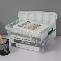 Stackable 14 Quart Clear Storage Bins with Lid & Handle – Multipurpose Container