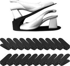 One-Piece Shoe Slot Organizer 10 Pack Space-Saving Stackers Closet Entryway &