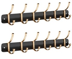 Key Holder for Wall 13.78 Inch Self-Adhesive Entryway Coat Hooks Wall Mounted…
