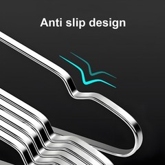 16.5 Inch 304 Stainless Steel Clothes Hangers Heavy Duty Metal 10 Pack