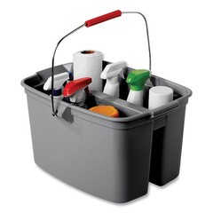 Rubbermaid Commercial 262888GY 19 qt. Plastic Double Utility Pail – Gray New