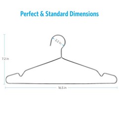 Fayleeko 10 Pack Wire Coat Hangers – Strong, Heavy Duty Stainless Steel Metal…