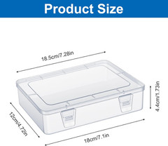 12 Pack Clear Stackable Storage Boxes with Lids – Ideal for Home & Office