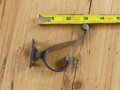 10 PCS Cast Iron Vintage Style Coat Hooks Hat Hook Rack Hall Tree Restoration