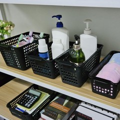 6 PCS Plastic Desktop Storage Trays Baskets Organization Desk Organizer Bin