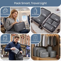 Packing Cubes for Travel Luggage Organizer Bags Set of 6 Packing Cubes for