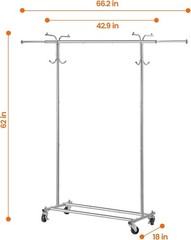 house againHOUSE AGAIN Adjustable 2-in-1 Heavy Duty Garmenadjustable organizing