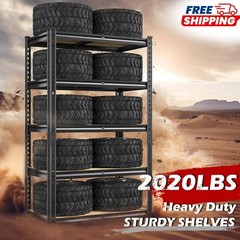 Shelve Racks 5 Tier Heavy Duty Garage Shelving Units Adjustable Storage Shelves