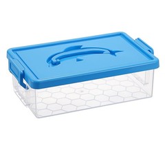 Clear Plastic Storage Box with Lid Stackable Organizer Bin Container 1-Pack