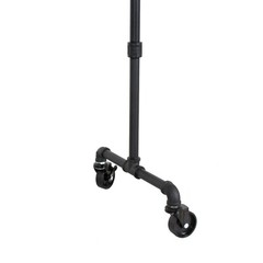 Industrial Pipe Rolling Clothing Rack by William Robert’s Vintage – 36″ Wide