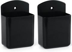 Remote Control Holder 2PCS Wall Mount Self Adhesive TV Storage Black