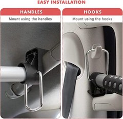 2x Expandable Car Clothes Hanger Bar Suit Rod Universal Fit Extends from 34″-62″