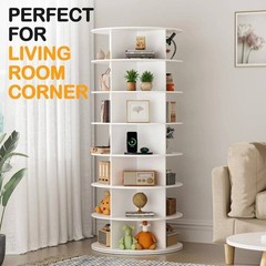 Rotating Shoe Rack Tower 7 Tier Free Standing Shoe Organizer Round Carousel Rack