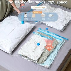 Vacuum Storage Bags Clothes Bedding Space Saver Compression Seal Organizer