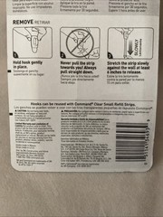 3M Command Damage Free Hanging Mini Hooks Clear 17006CLR ~ 6 Count X 3 Pack (18)