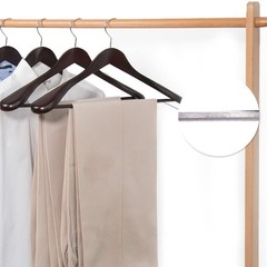 Mahogany Wooden Suit Hangers 6 Pack Wood Coat Jacket Shirt Glossy Finish 360