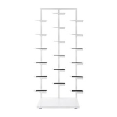 Stackable Commercial Shoe Rack Display Cabinet Three-post Single-sided Shoe Rack