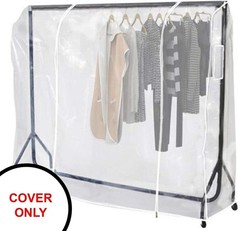 Clear Garment Rack Cover Dustproof Clothes Rack Cover with 2 Durable Zipper/C…