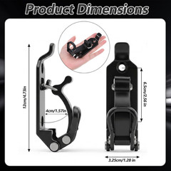 6Pcs Heavy Duty Shovel Holder for Truck, Shovel Mount for Roof Rack with Metal