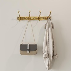 Rust-Resistant Antique Brass Coat Hooks – Stylish Wall Rack for Coats and Towels