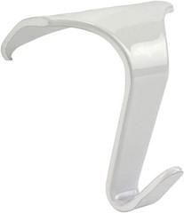 Molding Hooks White – Contemporary/Heavy Duty for Picture Rails 10 Pack