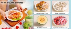 200pcs Bowl Covers Bread Proofing – Plastic Wrap for Food Sourdough Bread Baking