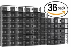 12/36 Pack XL Clear Drop Side Shoe Boxes Stackable Sneaker Storage Display Case