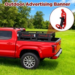 4 PCS Heavy Duty Metal Rubber Clamp Shovel Mounts Roof Rack Wall Mount Kit