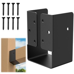 FMhotu Concealed Joist Hanger (1 Pack),4″x6″ Outdoor Concealed-Flange Joist B…