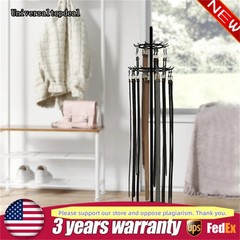 Floor Standing Belt Display Rack 66in Metal Retail Tie Rack Hanger Organizer