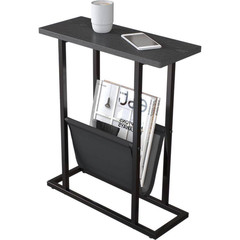 Black 16.5 In. X 21.3 In. Wood Freestanding Magazine Rack