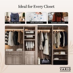 50-Pack Velvet Hangers – Heavy Duty, Non-Slip Clothes Hangers with Chrome Hoo…