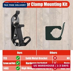 6Pcs Shovel Mount for Roof Rack, Heavy Duty Shovel Holder for Truck, Metal Rubbe