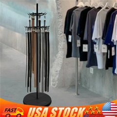 Floor Standing Belt Display Rack 66in Metal Retail Tie Rack Hanger Organizer