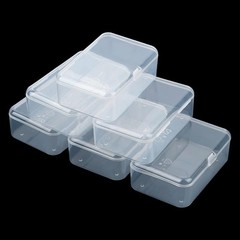 4X Small Plastic Storage Container Box DIY Coins Screws Jewelry Travel Beads